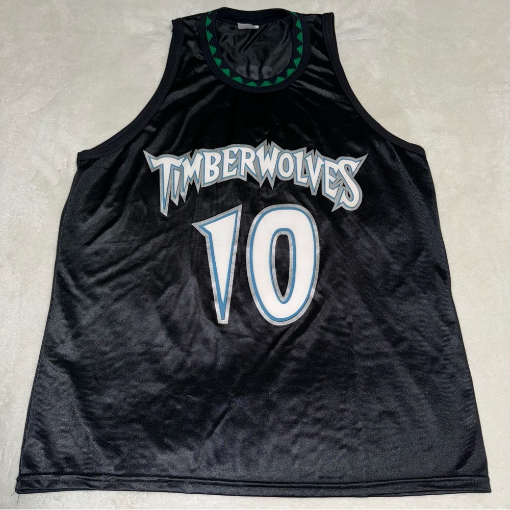 Timberwolves Park Antony Wally Szczerbiak #10 Youth Basketball Jersey Size Large